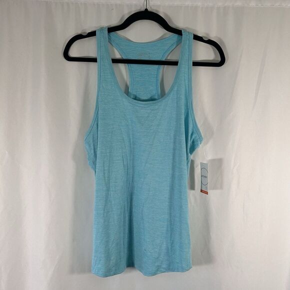 New Jockey Tank Top Women's Medium Heathered Blue Moisture Wicking Sleeveless - Picture 1 of 7